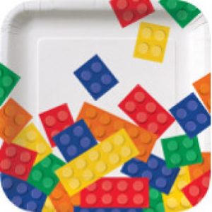 Lego Bricks Party Lunch Plate