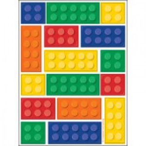 Lego Bricks Party Stickers