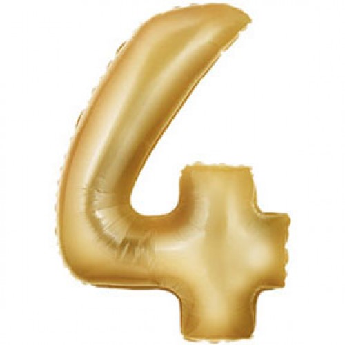 16" Numbers 4 Foil Balloons