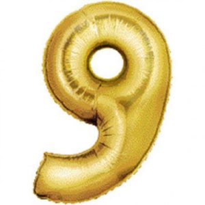 16" Numbers 9 Foil Balloons