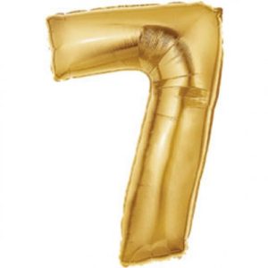 32" Foil Balloon-Number 7-Gold