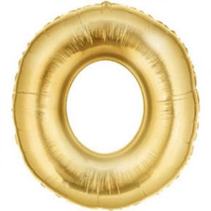 32" Foil Balloon-Number 0-Gold