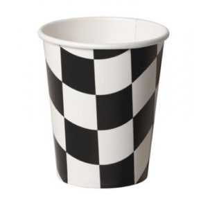 Black And White Check Hot / Cold Cups