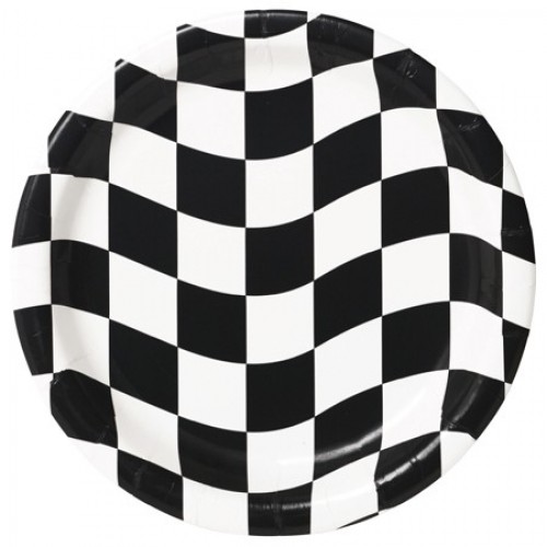 Black & White Check Plate