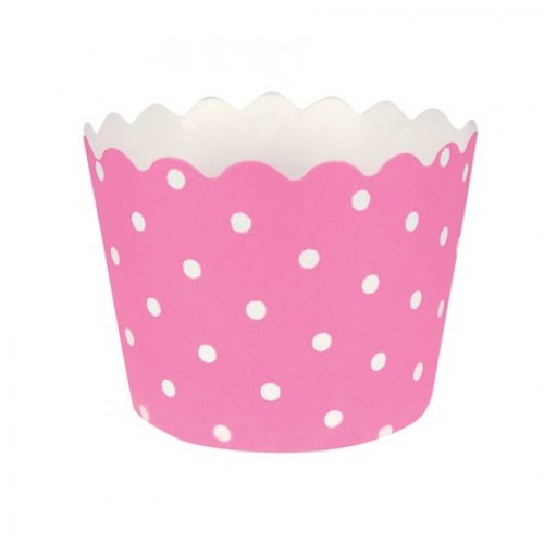Candy Pink Polka Dot Baking Cup