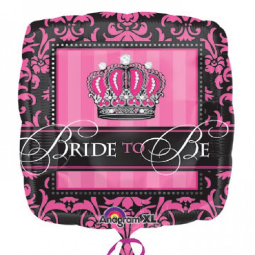 Crowned Bride To Be Foil Balloon 18 Inch