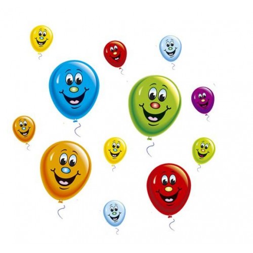 Face Balloon Stickers