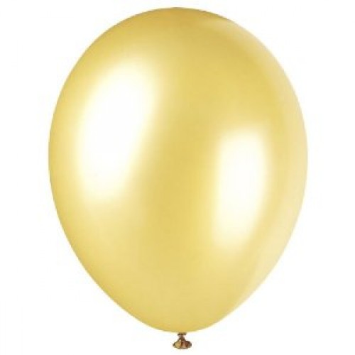 Gold Helium Quality 12" Latex Balloon