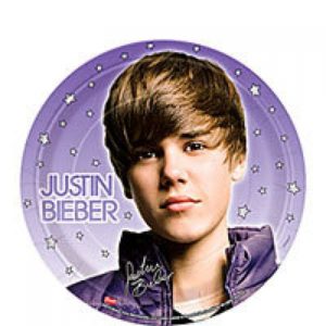 Justin Bieber Dessert Plate
