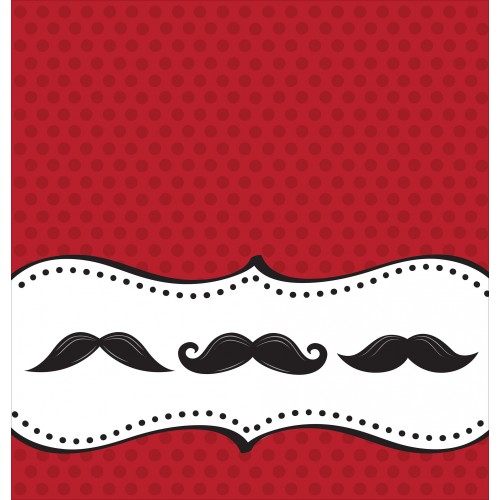 Mustache tablecover