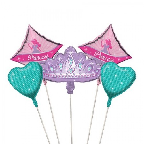 Princess Party Balloon Cluster