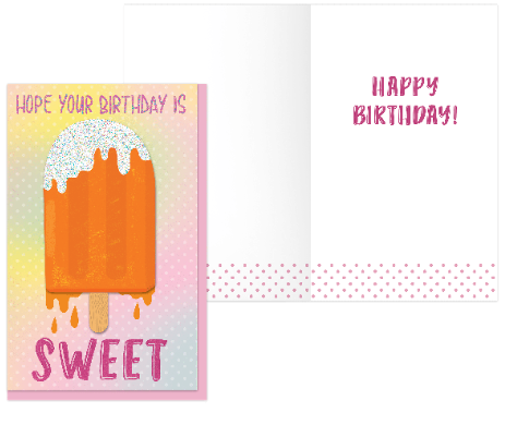 Sweet Ice Cream Happy Birthday Card - Best Party Supplies Store in Nigeria