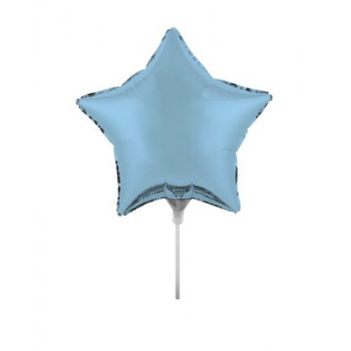 Star Air Filled Balloon Pastel Blue 18 Inches