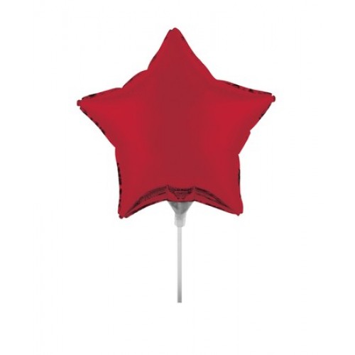 Star Air Filled Balloons Classic Red 6 inches