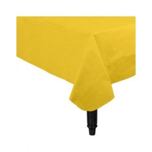 Yellow Plastic Table Cover