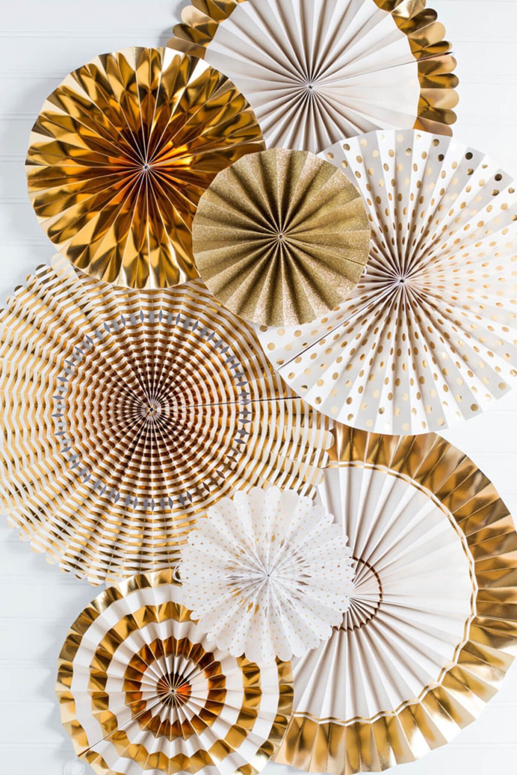Gold Paper Fan set Best Party Supplies Store in Nigeria